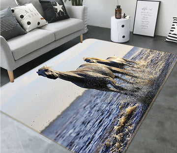 3D Water Horse 82114 Animal Non Slip Rug Mat