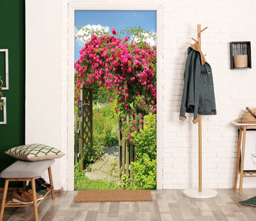 3D Flower Bush 22052 Door Mural