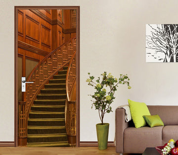 3D Spiral Staircase 22037 Door Mural