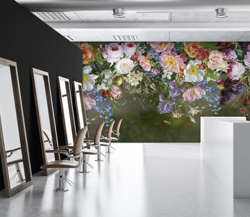 3D Colored Flowers 369 Wall Murals Wallpaper AJ Wallpaper 2 