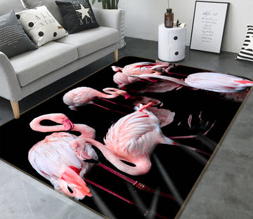 3D Pink Flamingo 82142 Animal Non Slip Rug Mat