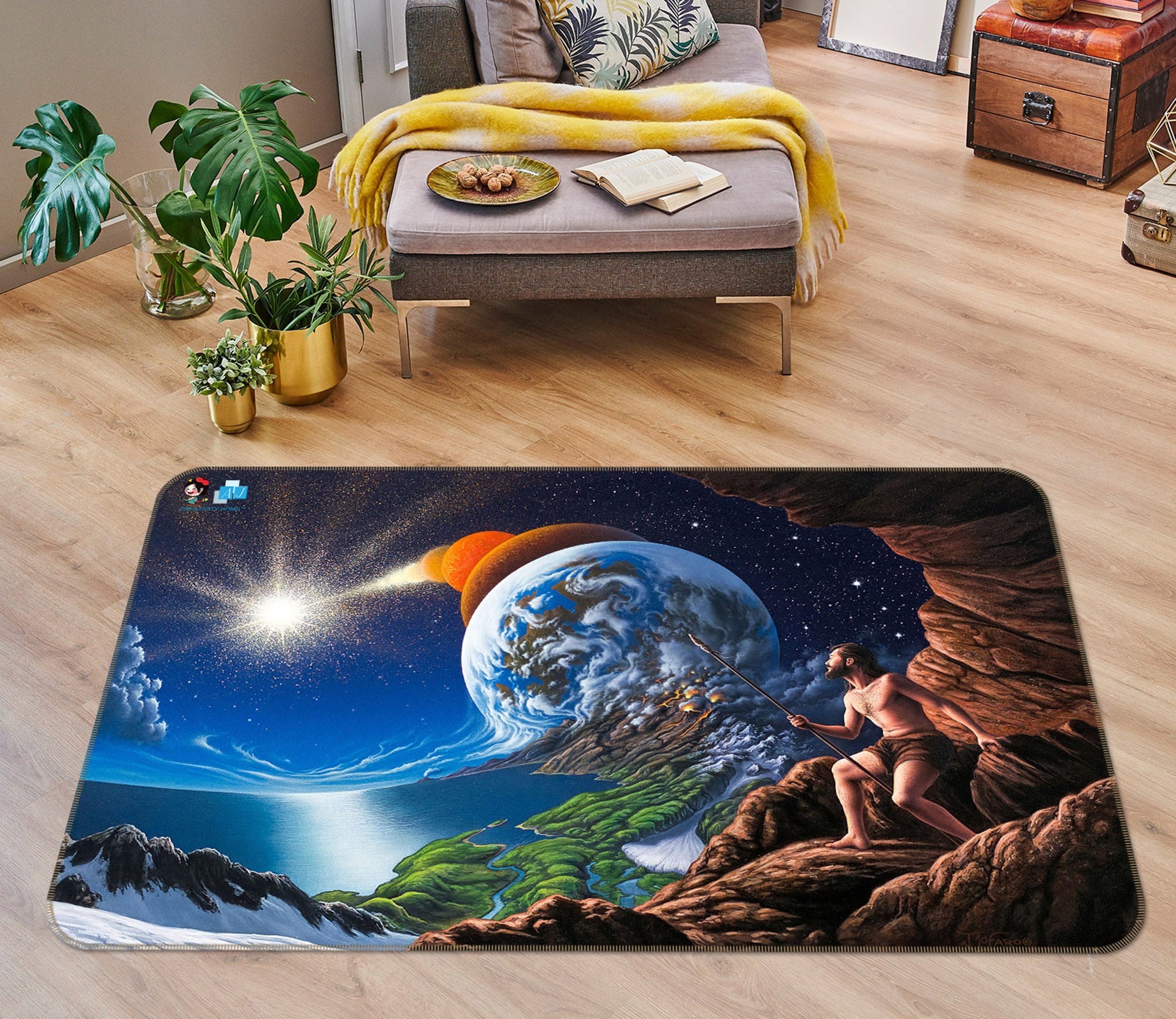 3D Planet 85067 Jerry LoFaro Rug Non Slip Rug Mat