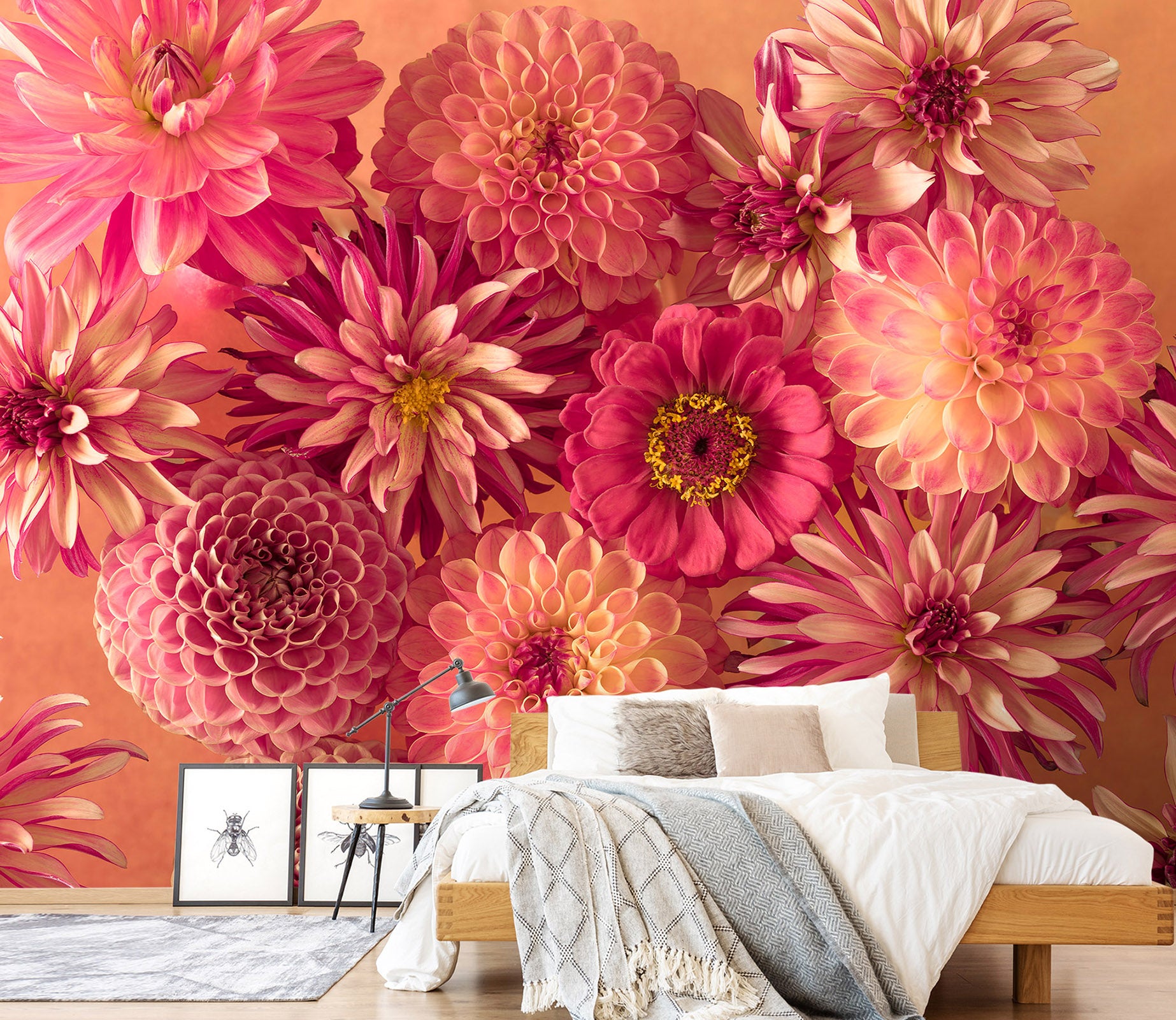 3D Bright Flowers 6126 Assaf Frank Wall Mural Wall Murals