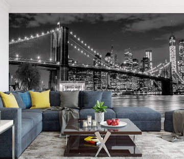 3D New York Bridge 1452 Wall Murals Wallpaper AJ Wallpaper 2 