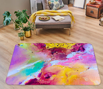 3D Colorful Watercolor 1259 Skromova Marina Rug Non Slip Rug Mat