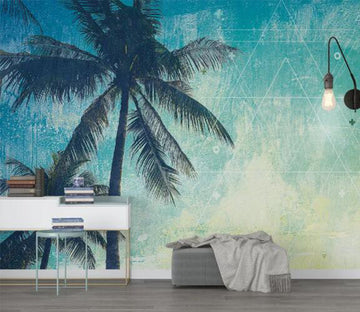 3D Coconut Tree WC611 Wall Murals