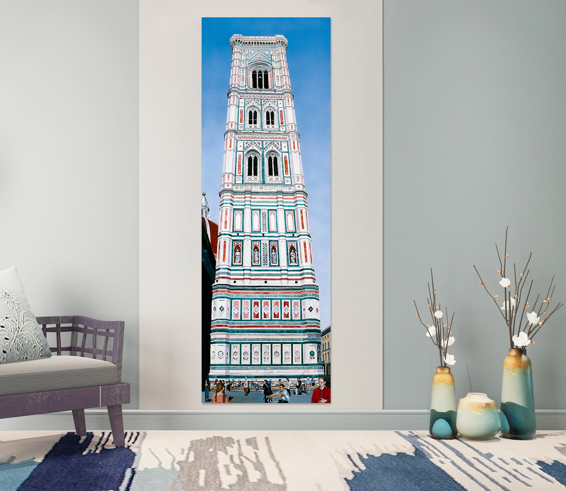 3D White Building 110123 Matthew Holden Bates Wall Sticker