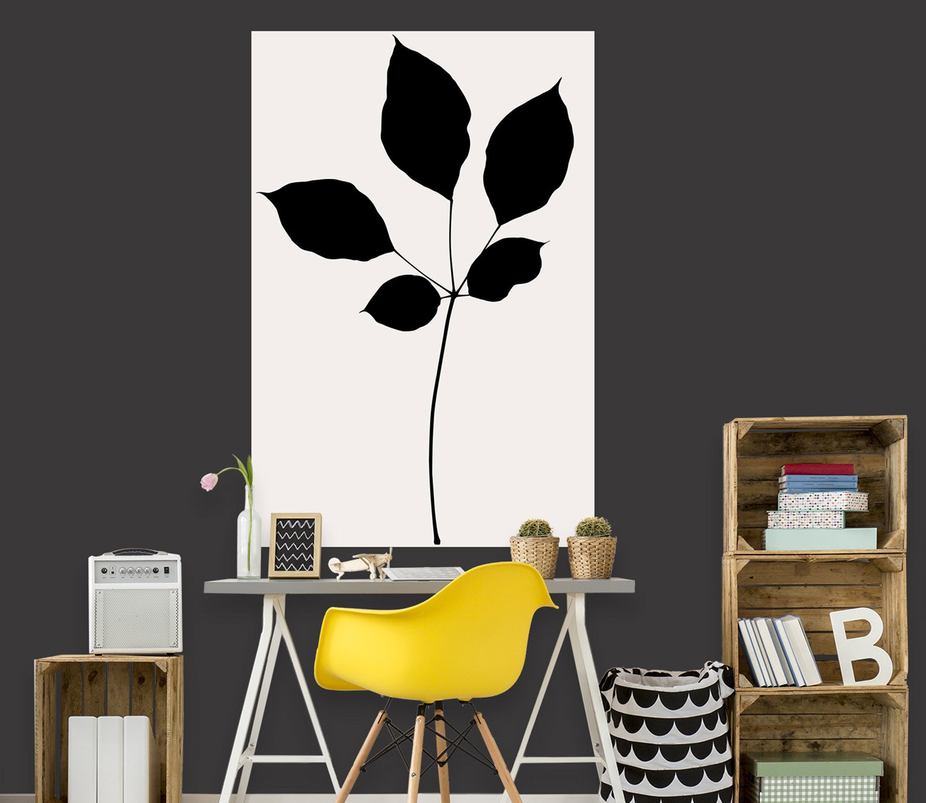 3D Tree Branch Leaves 180 Boris Draschoff Wall Sticker