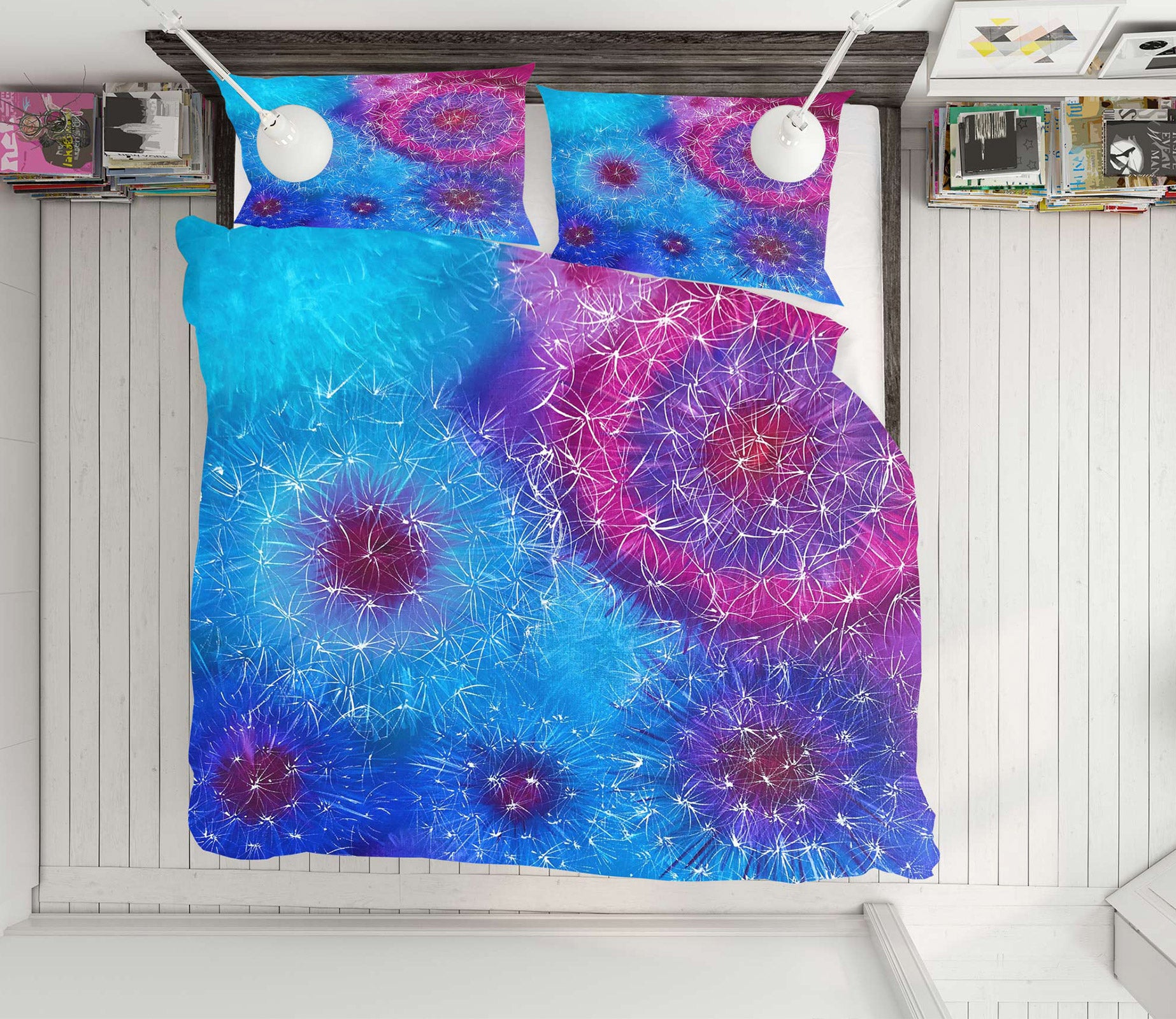 3D Purple Dandelion 464 Skromova Marina Bedding Bed Pillowcases Quilt