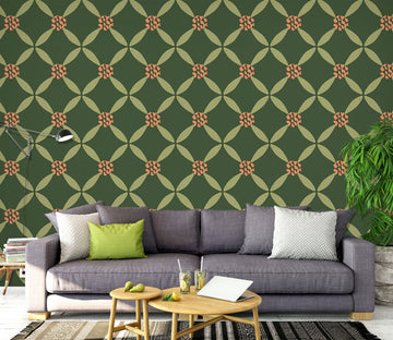 3D Green Pattern 12041 Kashmira Jayaprakash Wall Mural Wall Murals