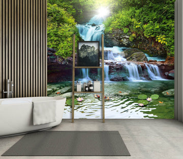 3D River Forest 005 Wall Murals Wallpaper AJ Wallpaper 2 