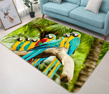 3D Branch Parrot 69002 Animal Non Slip Rug Mat