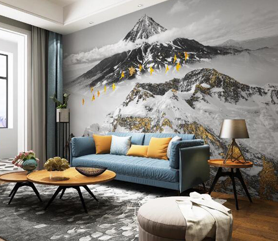 3D Snow Mountain WC1463 Wall Murals