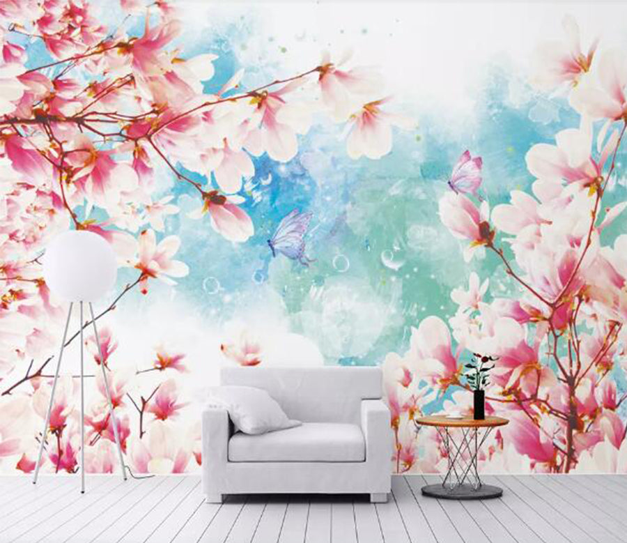 3D Sea Of Flowers WC733 Wall Murals