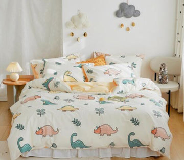 3D Cartoon Dinosaur 20022 Bed Pillowcases Quilt