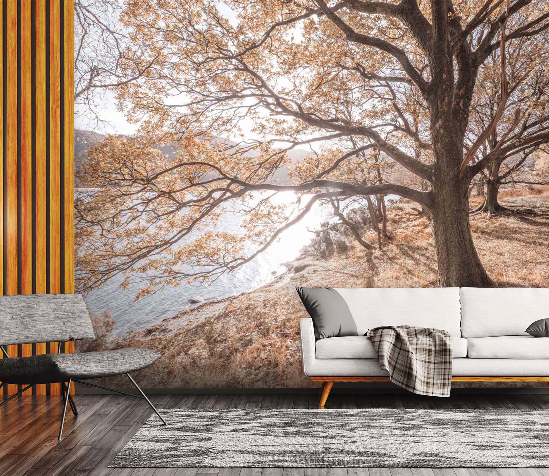 3D Maple Forest Lake 057 Assaf Frank Wall Mural Wall Murals