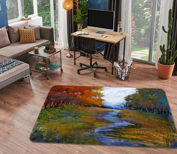 3D Tranquil River 1045 Michael Tienhaara Rug Non Slip Rug Mat