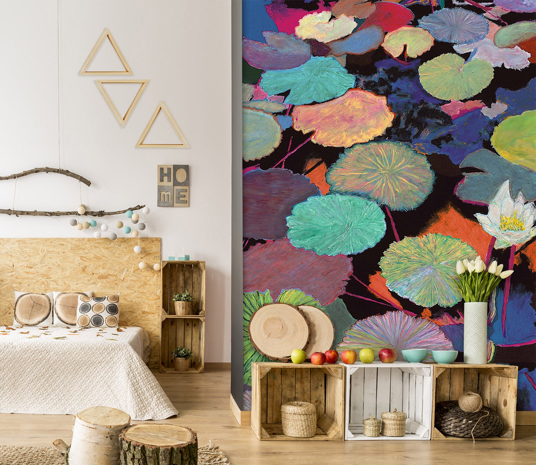 3D Lotus Bloom 289 Allan P. Friedlander Wall Mural Wall Murals