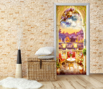 3D Houses 22095 Door Mural