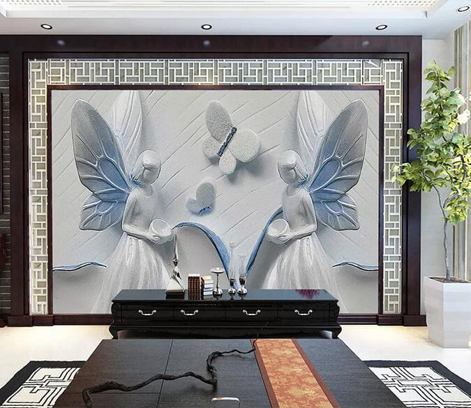 3D Angel In White 2732 Wall Murals Wallpaper AJ Wallpaper 2 