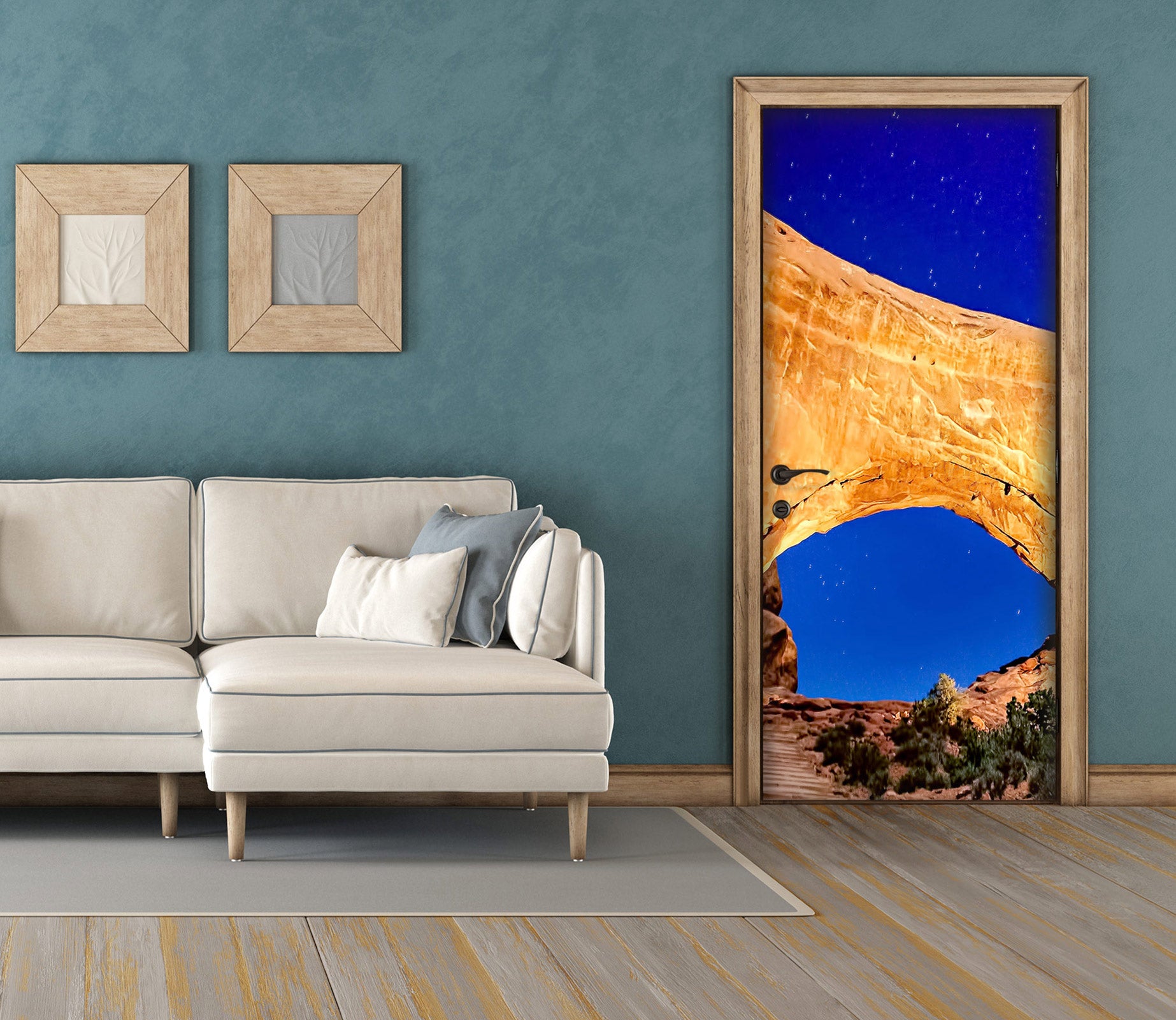 3D Rock Stone 10853 Beth Sheridan Door Mural