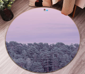 3D Sky Pine 7410 Assaf Frank Rug Round Non Slip Rug Mat