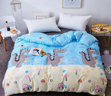 3D Cartoon Dinosaur 3146 Bed Pillowcases Quilt