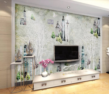 3D Street Light Tower WC170 Wall Murals