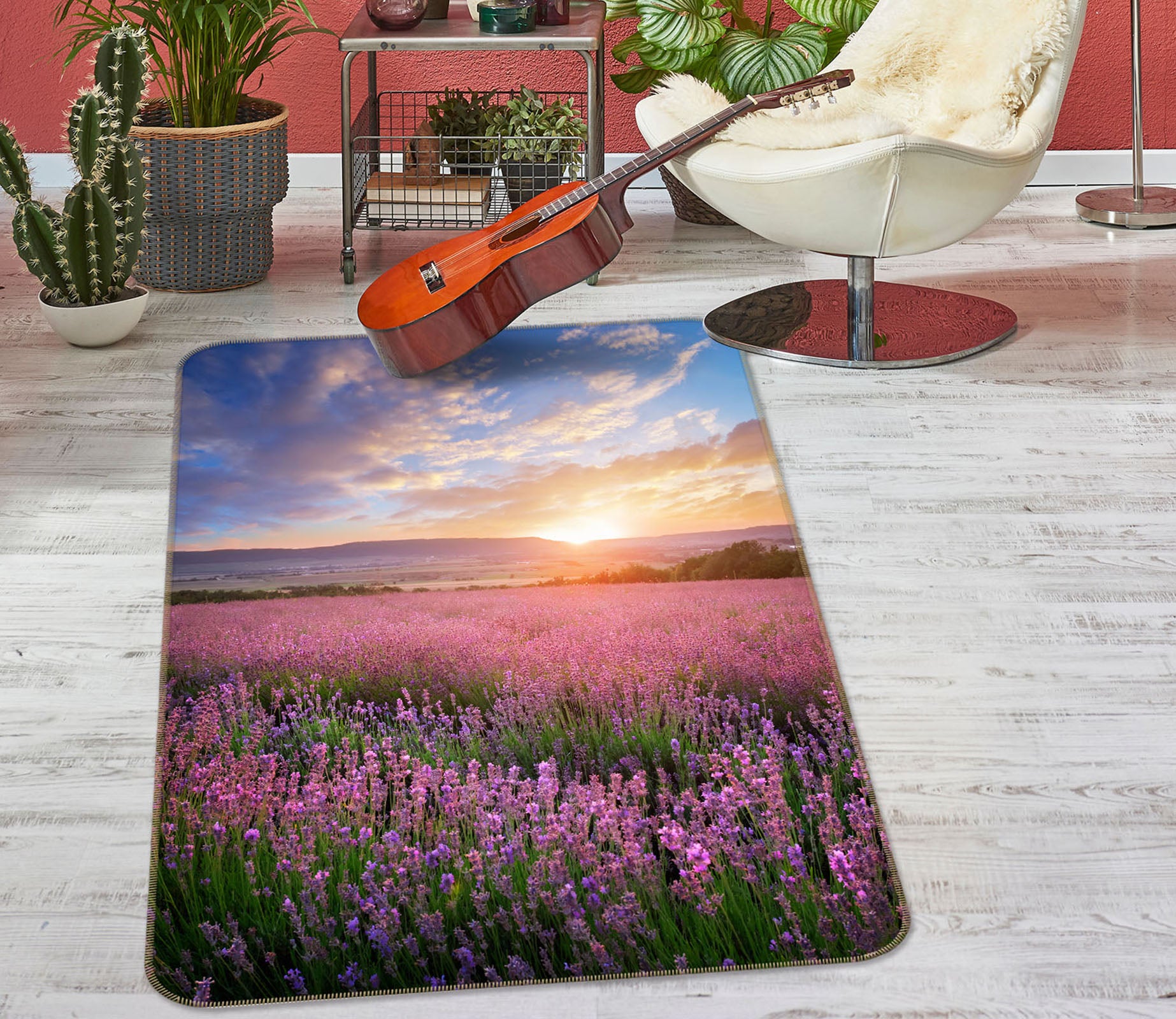 3D Flower Bush 29230 Non Slip Rug Mat