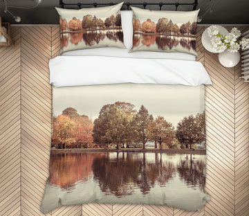 3D Lake Tree Shadow 8656 Assaf Frank Bedding Bed Pillowcases Quilt