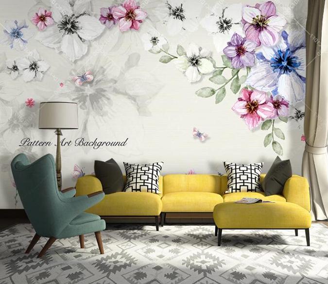 3D Flower 1330 Wall Murals Wallpaper AJ Wallpaper 2 