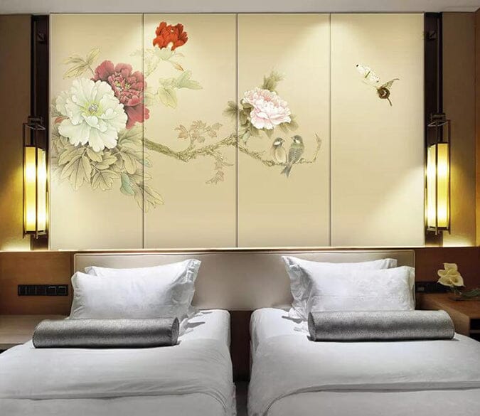 3D Flower Bird 1486 Wall Murals Wallpaper AJ Wallpaper 2 