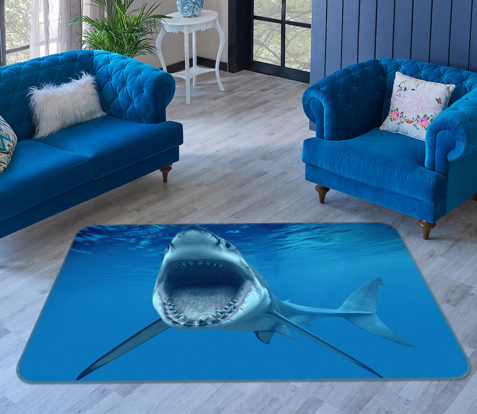 3D Sea Shark 68167 Animal Non Slip Rug Mat