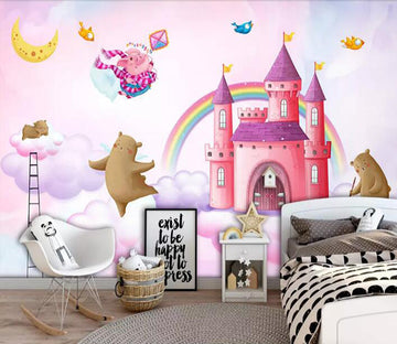 3D Pink Castle 1183 Wall Murals Wallpaper AJ Wallpaper 2 