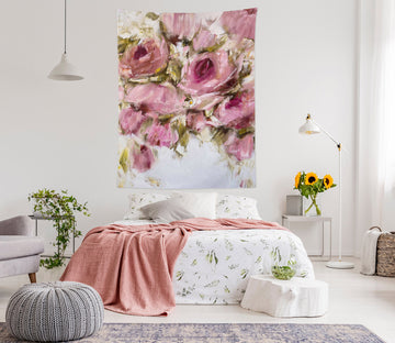 3D Pink Rose 3471 Skromova Marina Tapestry Hanging Cloth Hang