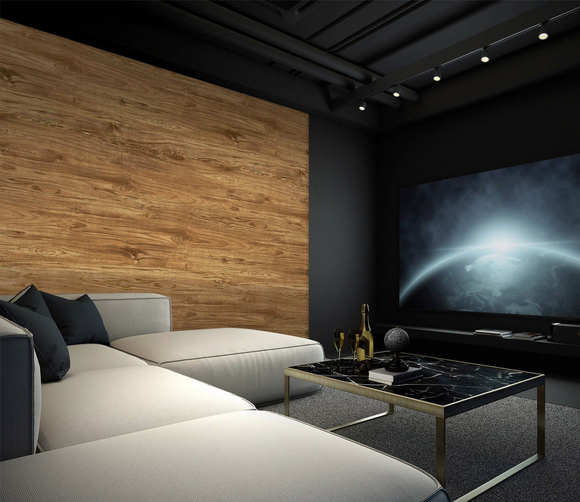 3D Wood Plank Texture 07 Wall Murals Wallpaper AJ Wallpaper 2 