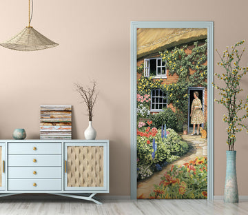 3D Garden House 10353 Trevor Mitchell Door Mural