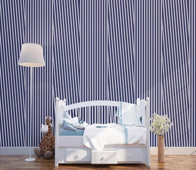 3D Blue Stripes 284 Wall Murals Wallpaper AJ Wallpaper 2 