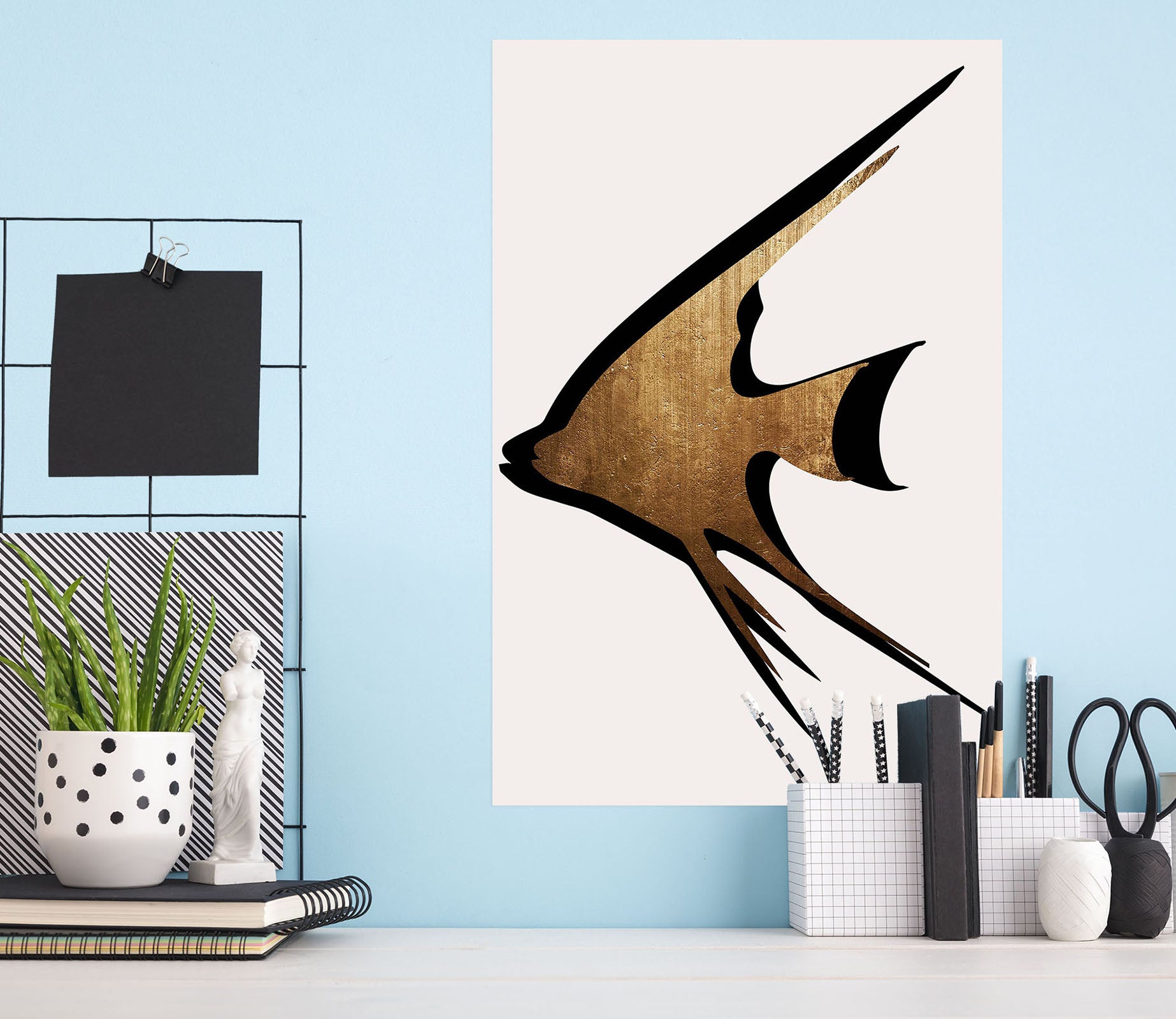 3D Gold Fish 148 Boris Draschoff Wall Sticker