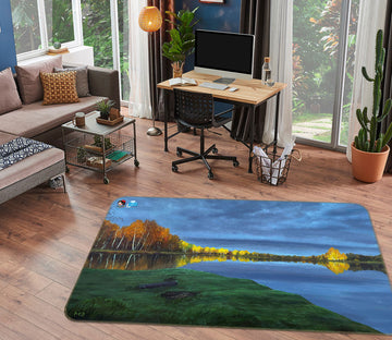 3D Meadow Woods Lake 96226 Marina Zotova Rug Non Slip Rug Mat