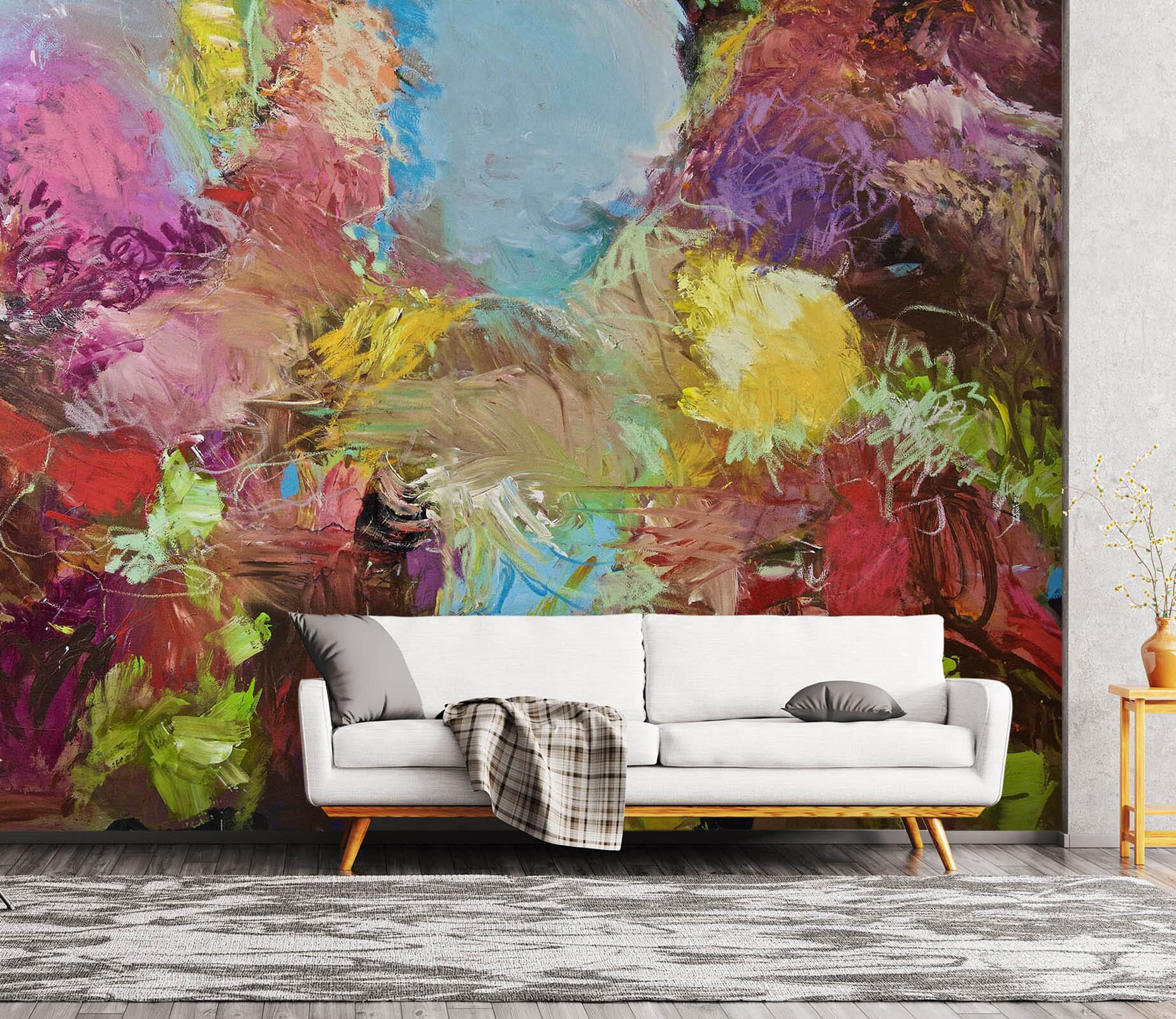 3D Oil Painting Flower 111 Allan P. Friedlander Wall Mural Wall Murals Wallpaper AJ Wallpaper 2 