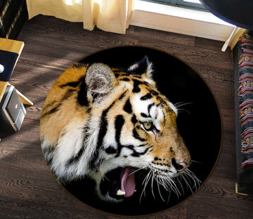 3D Tiger 38039 Animal Round Non Slip Rug Mat