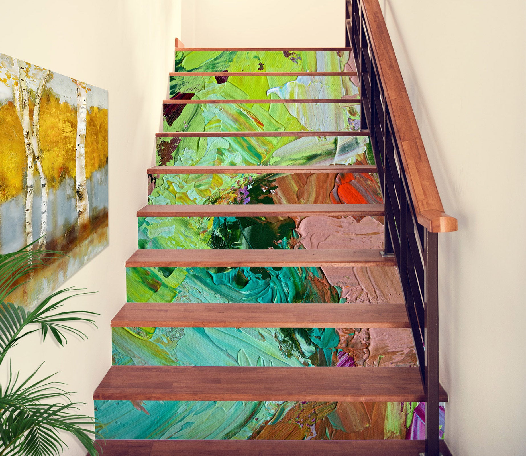 3D Paint Brush Texture 9027 Allan P. Friedlander Stair Risers