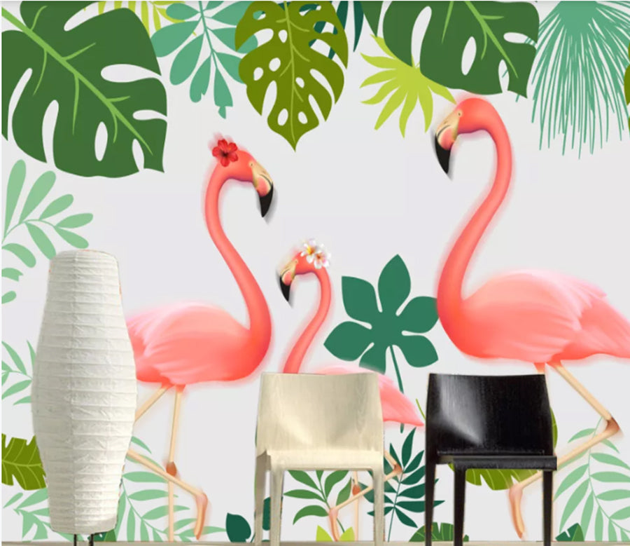 3D Flamingo Pink WC1169 Wall Murals