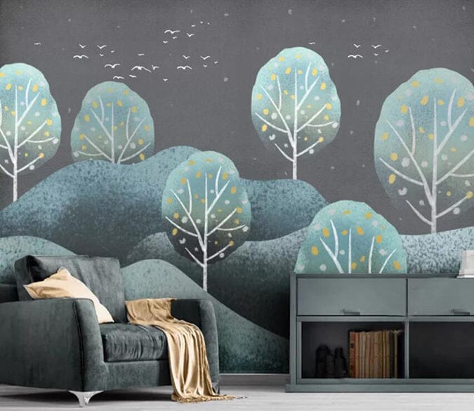 3D Cute Little Tree 2312 Wall Murals Wallpaper AJ Wallpaper 2 