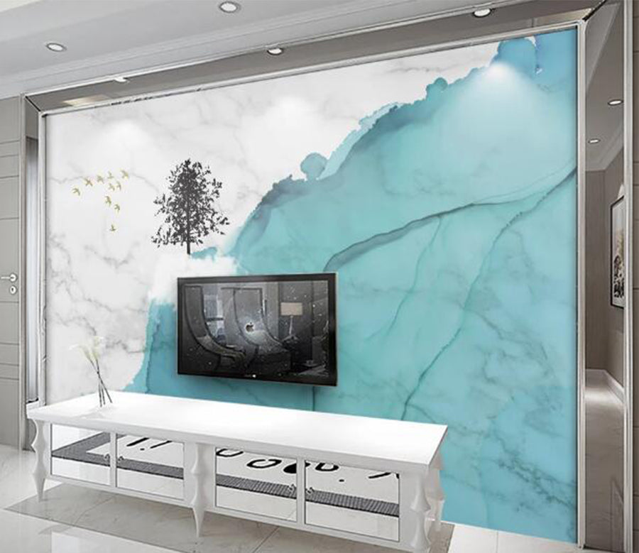 3D Black Tree Goose WC2742 Wall Murals