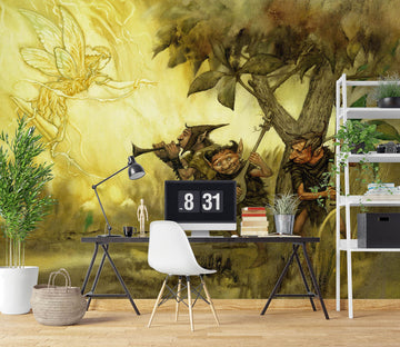 3D Trees Grassland Dwarf 7065 Ciruelo Wall Mural Wall Murals