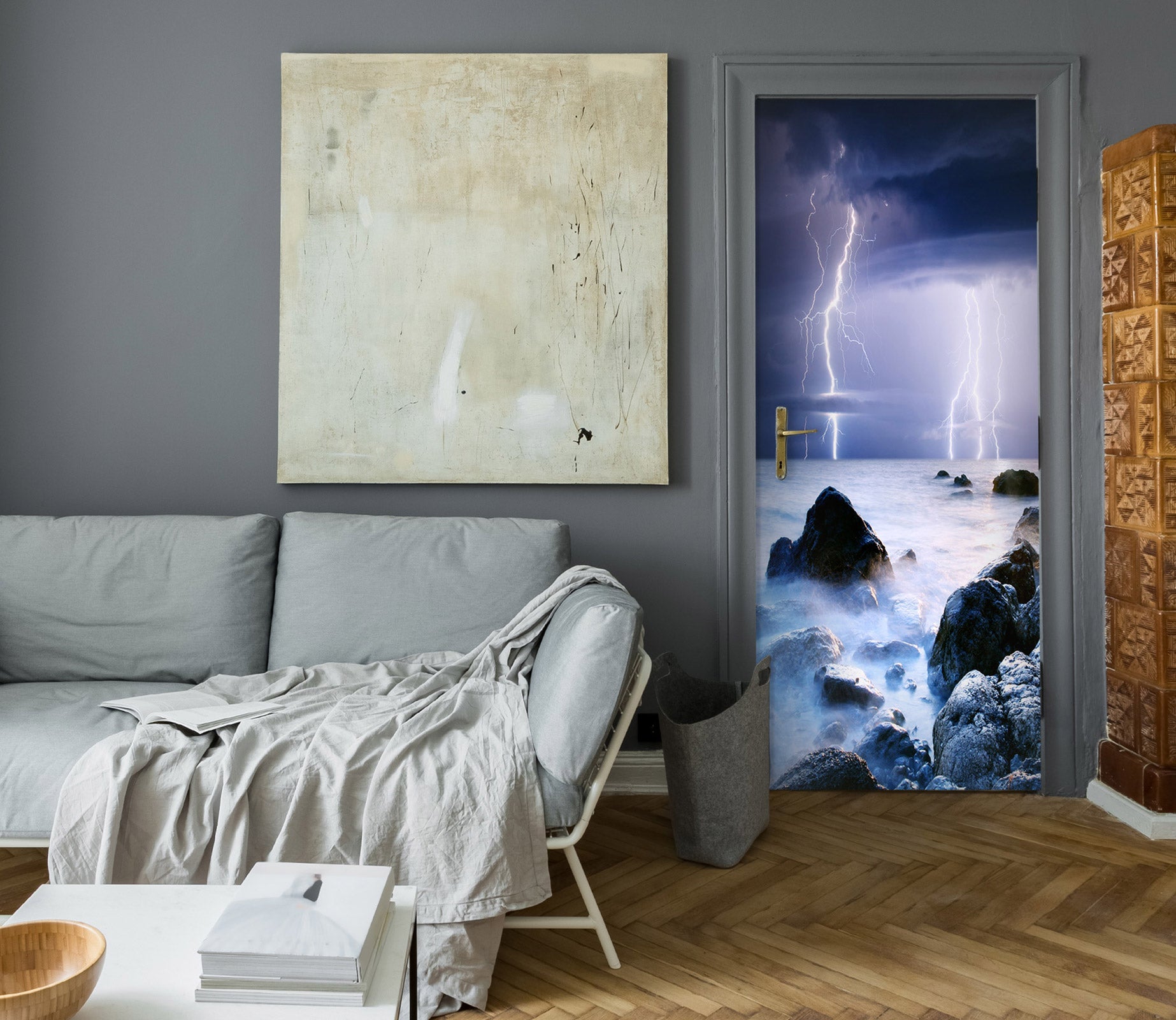 3D Lightning 23171 Door Mural