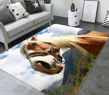 3D Blue Sky Horse 597 Animal Non Slip Rug Mat Mat AJ Creativity Home 