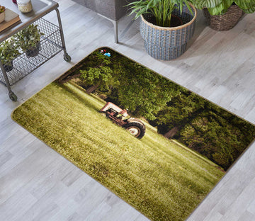 3D Lawn Car Trees 5102 Beth Sheridan Rug Non Slip Rug Mat